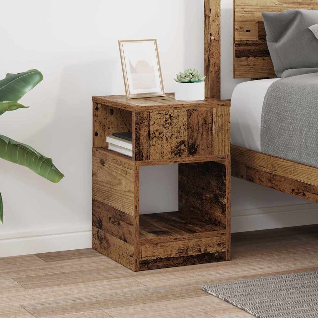 vidaXL Beistelltisch Altholz 30,5 x 30 x 45 cm Holzwerkstoff