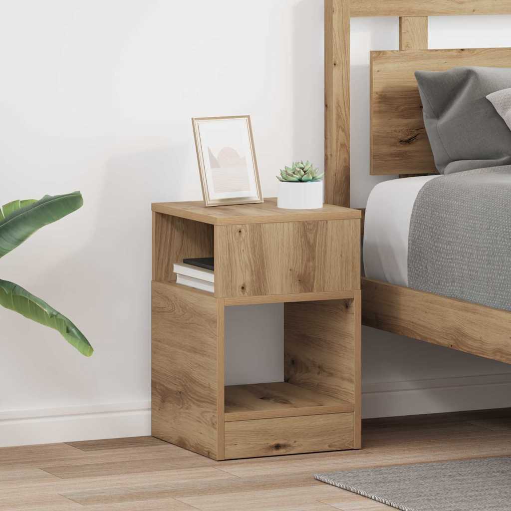 vidaXL Beistelltisch 2 pcs Artisan-Eiche 30,5 x 30 x 45 cm