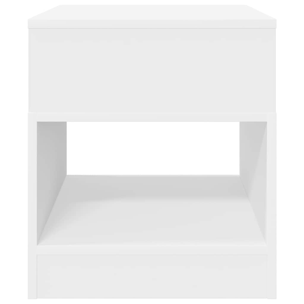 vidaXL Beistelltisch Weiß 40,5 x 40 x 45 cm Holzwerkstoff