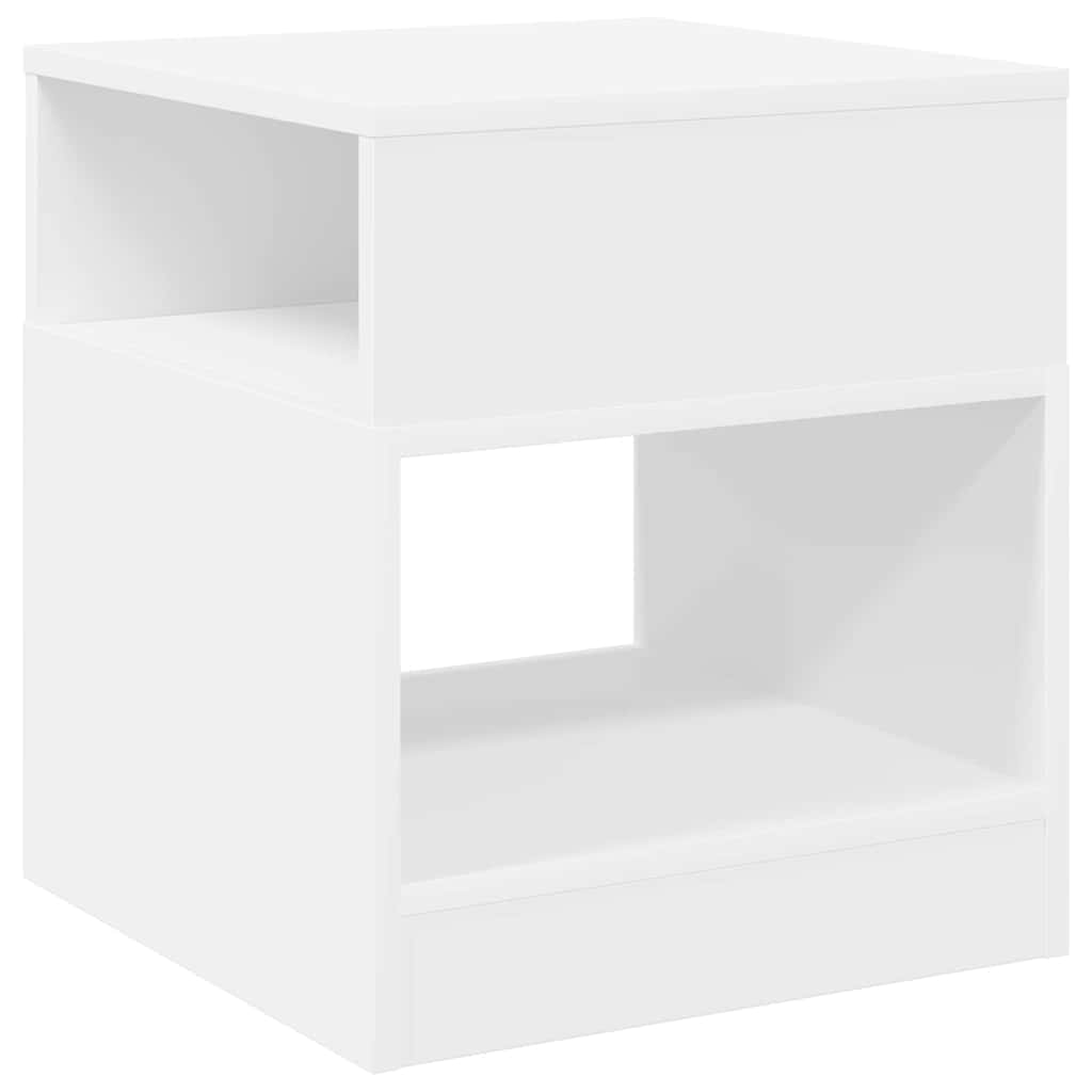vidaXL Beistelltisch 2 pcs Weiß 40,5 x 40 x 45 cm Holzwerkstoff