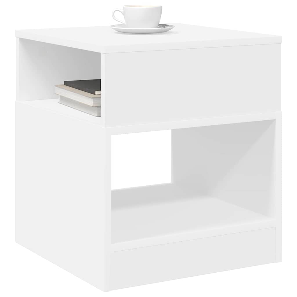 vidaXL Beistelltisch 2 pcs Weiß 40,5 x 40 x 45 cm Holzwerkstoff