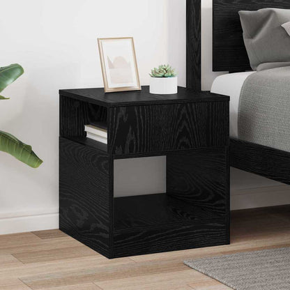 vidaXL Beistelltisch Schwarz Eichen-Optik 40,5 x 40 x 45 cm