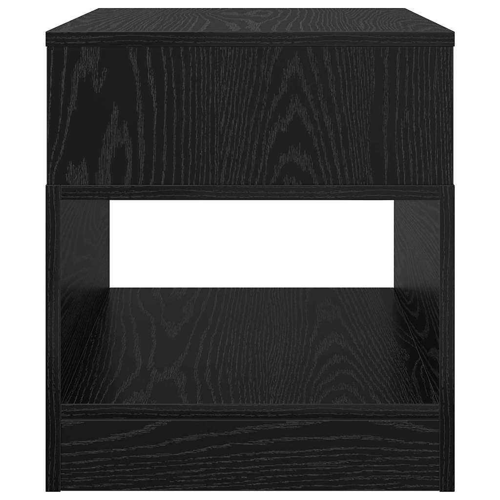 vidaXL Beistelltisch Schwarz Eichen-Optik 40,5 x 40 x 45 cm