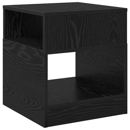 vidaXL Tables d'appoint 2 pcs Noir aspect chêne 40,5 x 40 x 45 cm