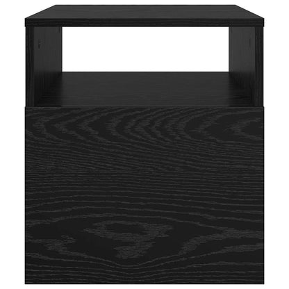 vidaXL Tables d'appoint 2 pcs Noir aspect chêne 40,5 x 40 x 45 cm