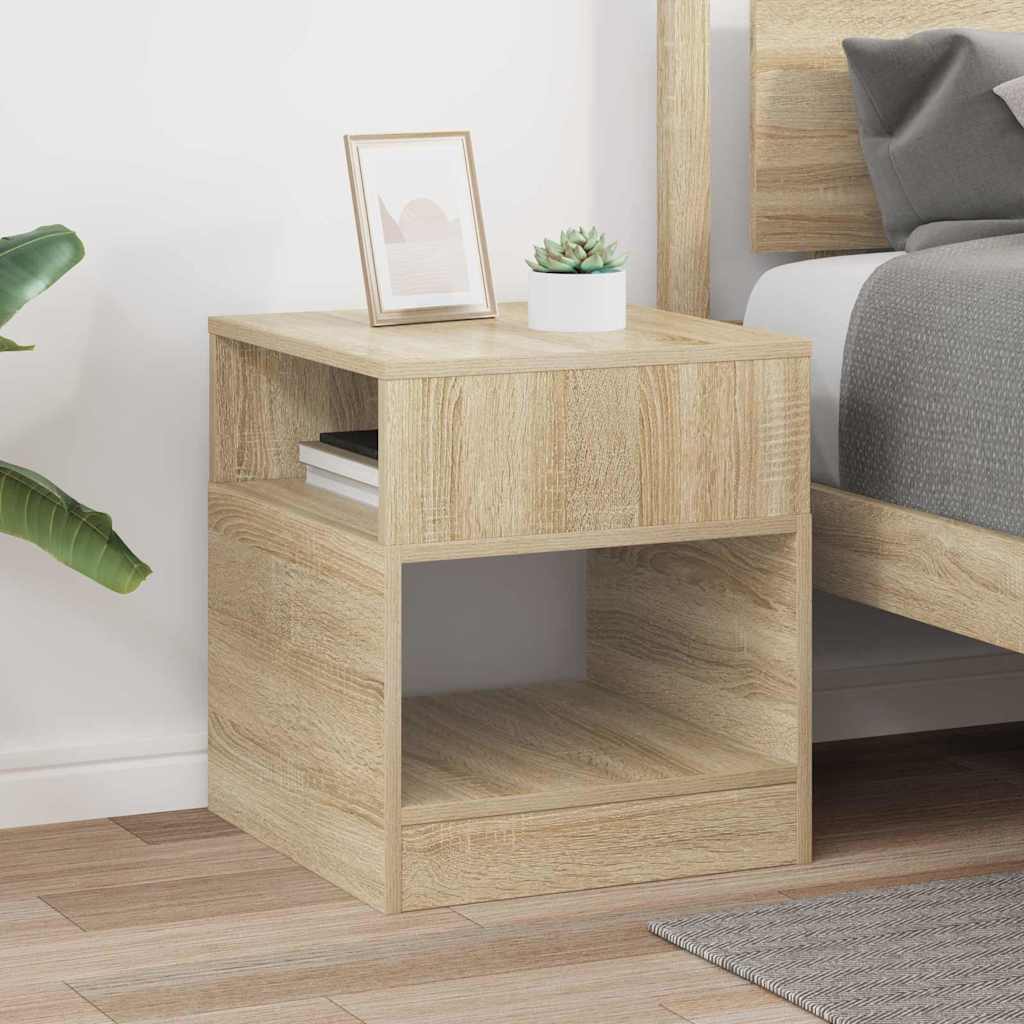 vidaXL Beistelltisch Sonoma-Eiche 40,5 x 40 x 45 cm Holzwerkstoff