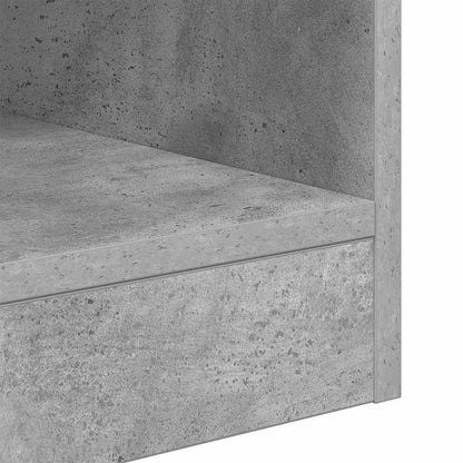 vidaXL Tables d'appoint 2 pcs Gris béton 40,5 x 40 x 45 cm Bois d'ingénierie