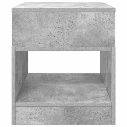 vidaXL Tables d'appoint 2 pcs Gris béton 40,5 x 40 x 45 cm Bois d'ingénierie