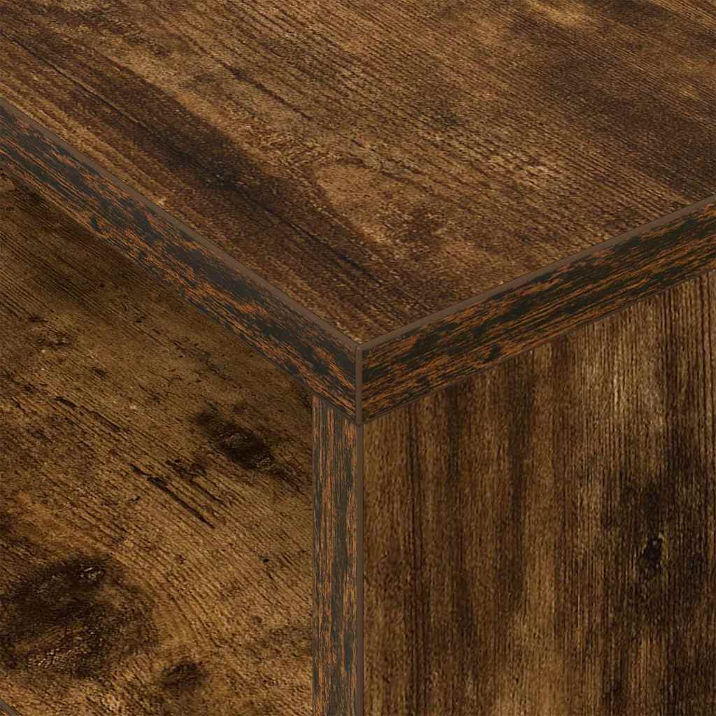 vidaXL Tables d'appoint 2 pcs Chêne fumé 40,5 x 40 x 45 cm