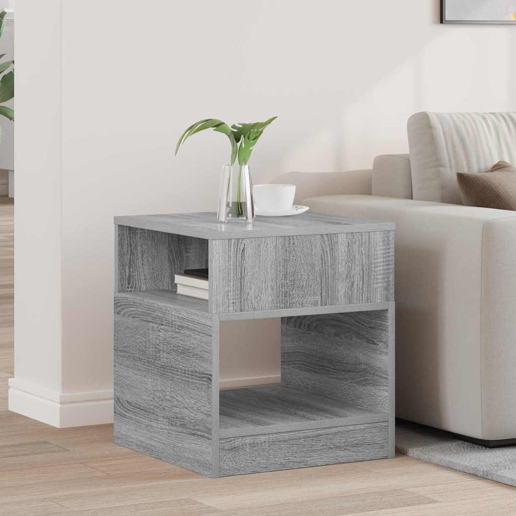 vidaXL Beistelltisch Graues Sonoma 40,5 x 40 x 45 cm Holzwerkstoff