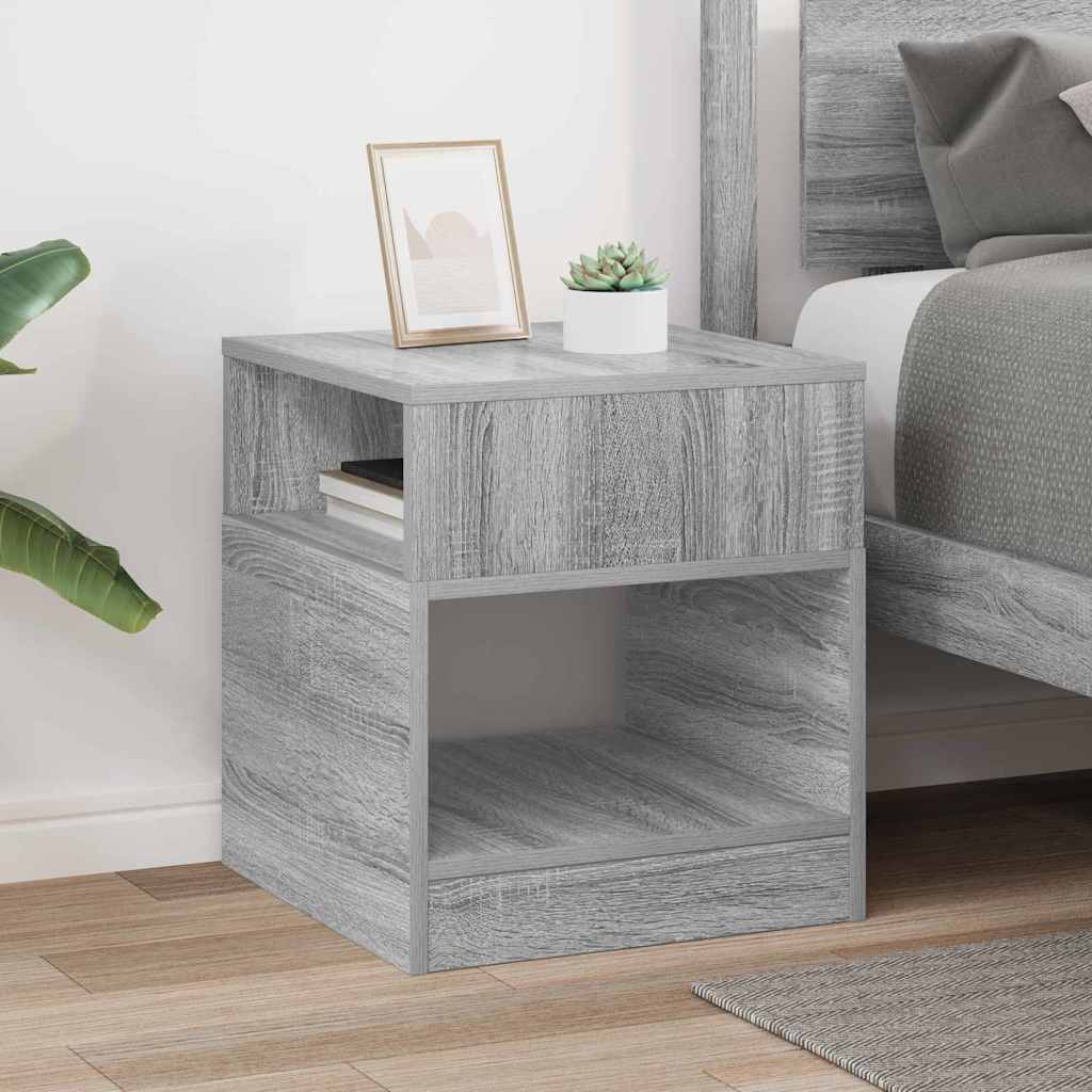 vidaXL Beistelltisch Graues Sonoma 40,5 x 40 x 45 cm Holzwerkstoff