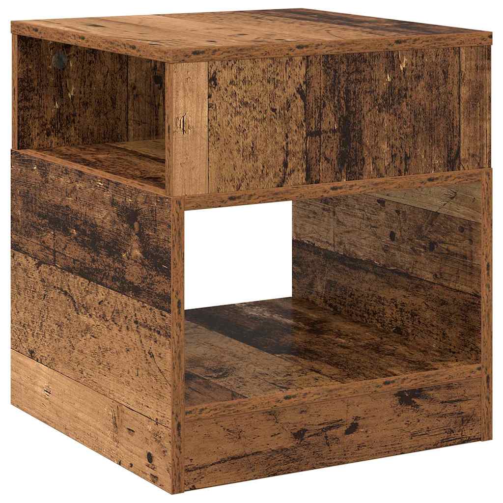 vidaXL Beistelltisch 2 pcs Altholz 40,5 x 40 x 45 cm Holzwerkstoff