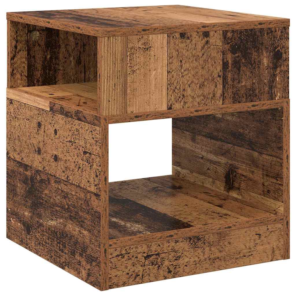 vidaXL Beistelltisch 2 pcs Altholz 40,5 x 40 x 45 cm Holzwerkstoff