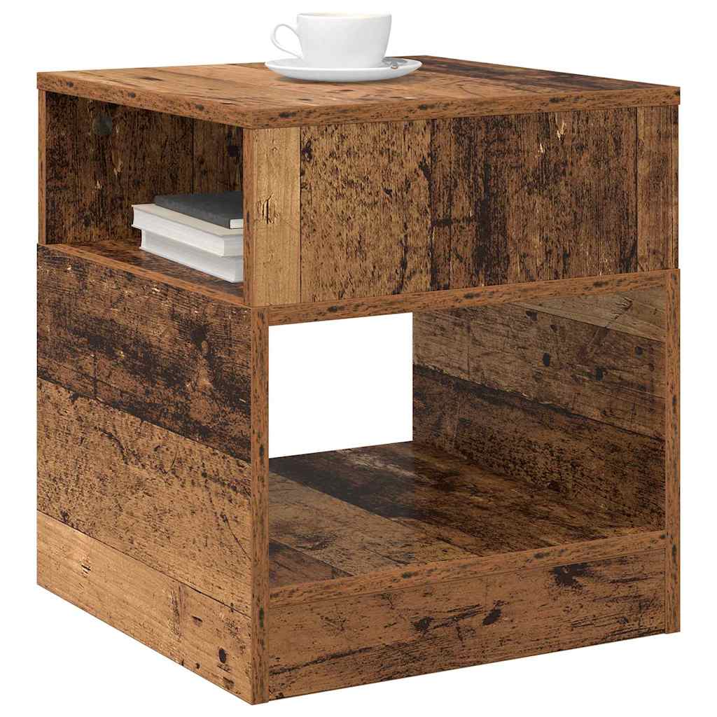 vidaXL Beistelltisch 2 pcs Altholz 40,5 x 40 x 45 cm Holzwerkstoff