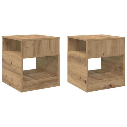 Beistelltisch 2 pcs Artisan-Eiche 40,5 x 40 x 45 cm