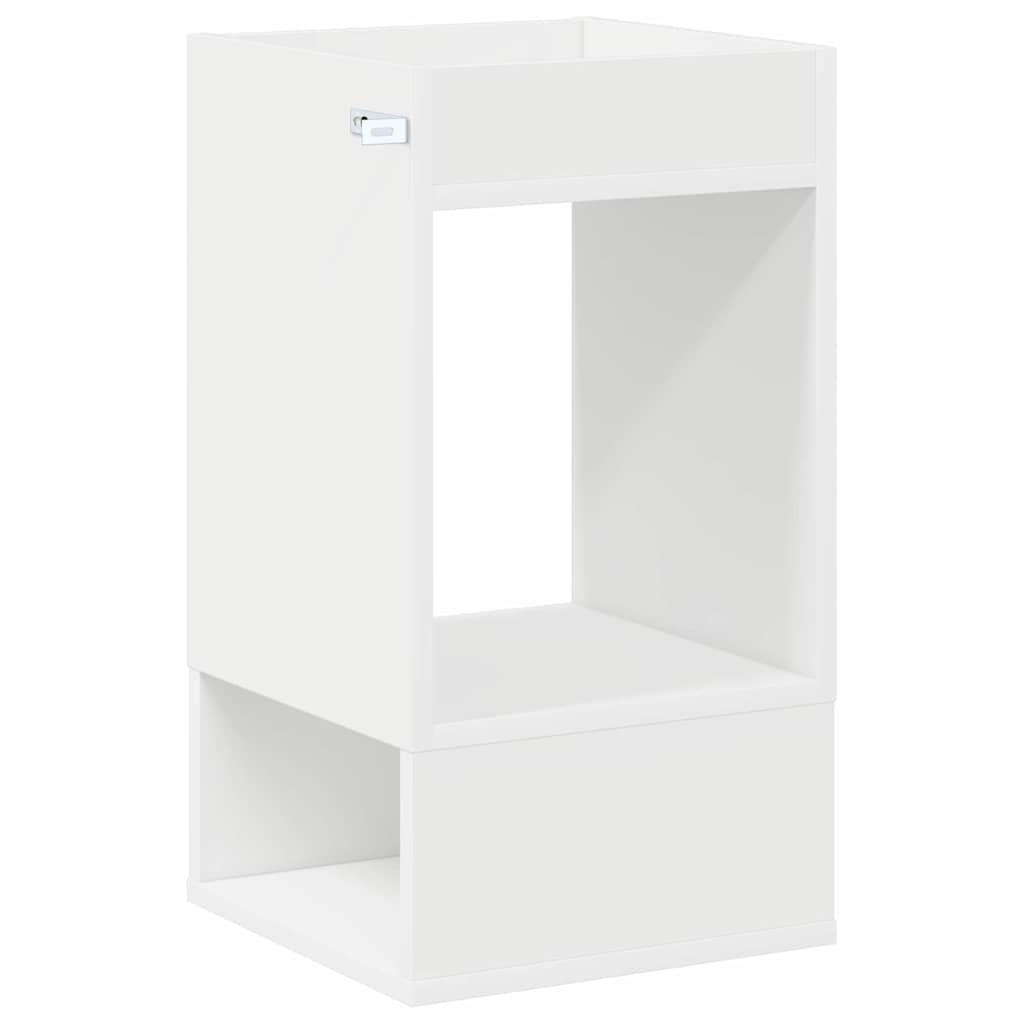 vidaXL Beistelltisch Weiß 30 x 30 x 56 cm Holzwerkstoff