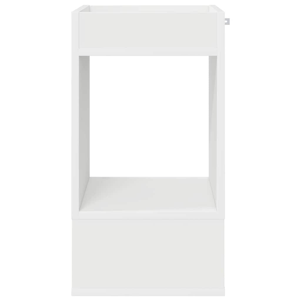 vidaXL Beistelltisch Weiß 30 x 30 x 56 cm Holzwerkstoff