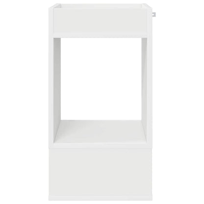 vidaXL Beistelltisch Weiß 30 x 30 x 56 cm Holzwerkstoff