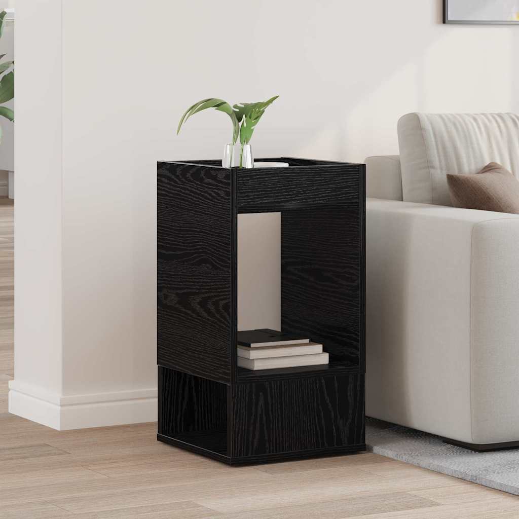 vidaXL Beistelltisch Schwarz Eichen-Optik 30 x 30 x 56 cm