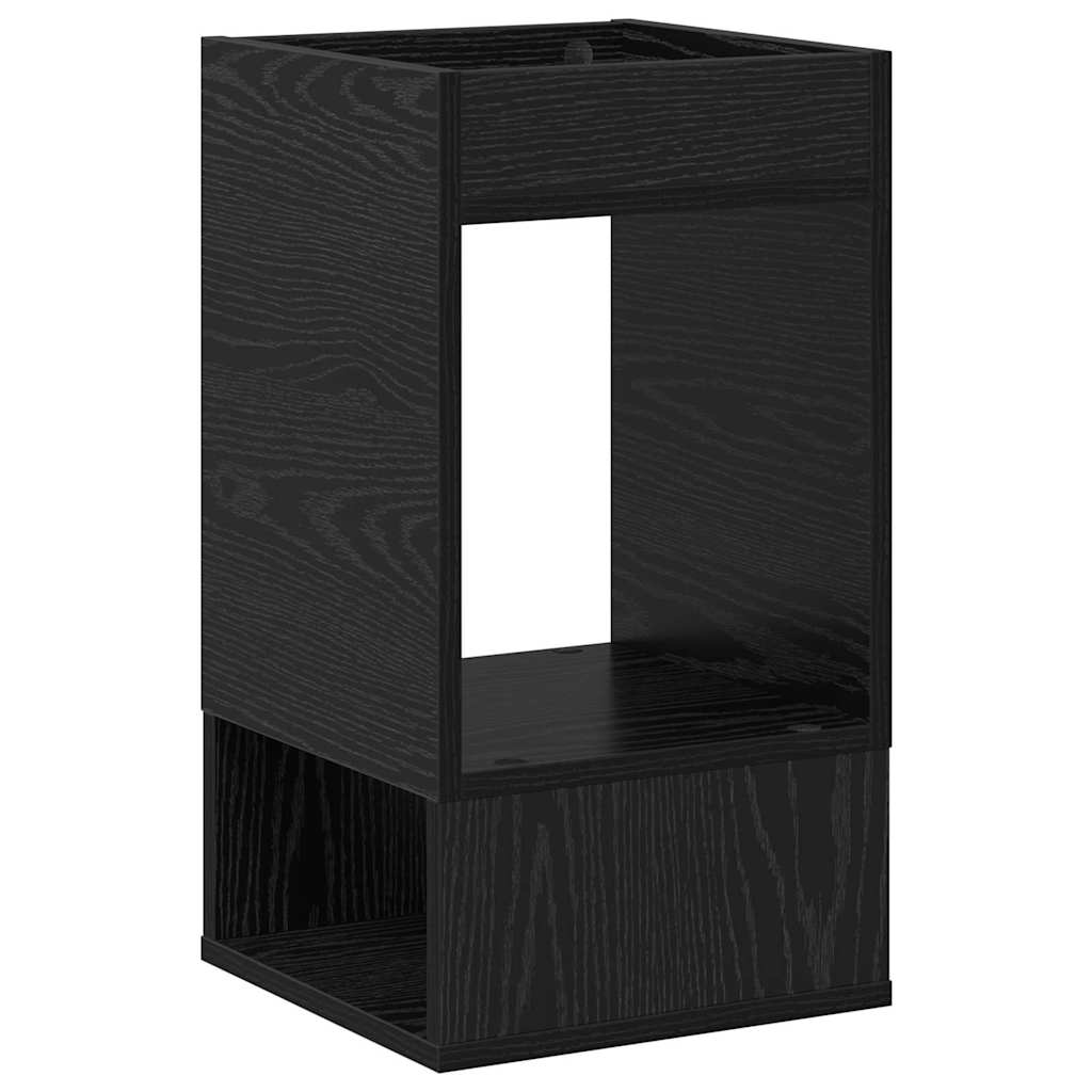 vidaXL Beistelltisch 2 pcs Schwarz Eichen-Optik 30 x 30 x 56 cm