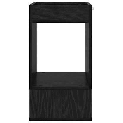 vidaXL Beistelltisch 2 pcs Schwarz Eichen-Optik 30 x 30 x 56 cm