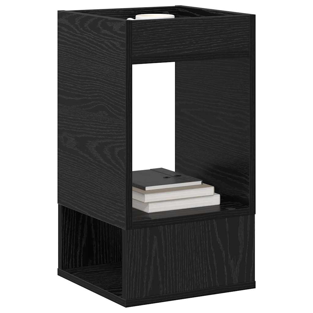 vidaXL Beistelltisch 2 pcs Schwarz Eichen-Optik 30 x 30 x 56 cm