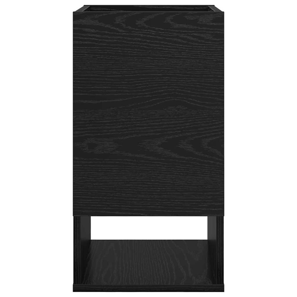 vidaXL Beistelltisch 2 pcs Schwarz Eichen-Optik 30 x 30 x 56 cm