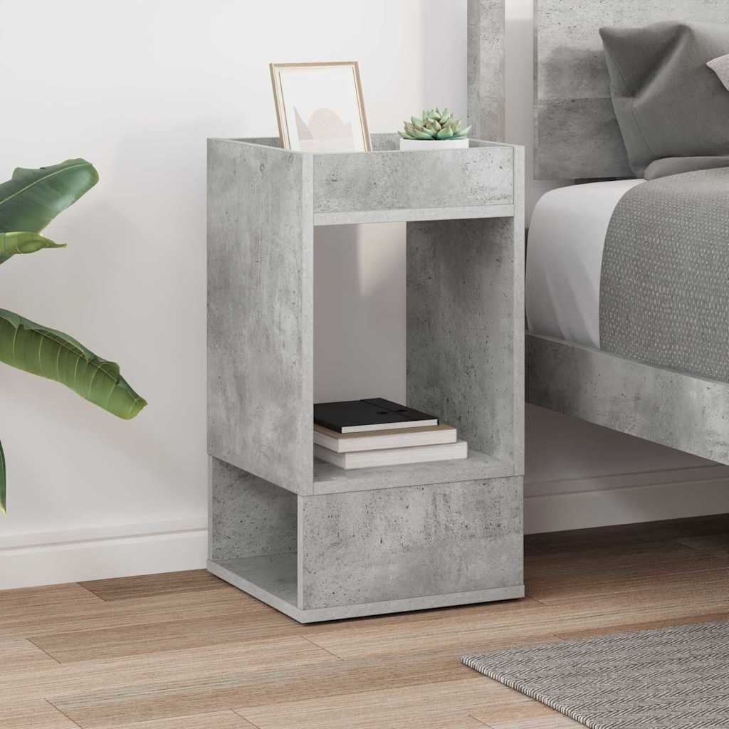 vidaXL Beistelltisch Beton Grau 30 x 30 x 56 cm Holzwerkstoff