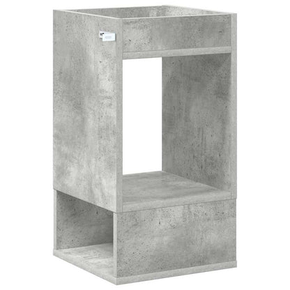 vidaXL Beistelltisch Beton Grau 30 x 30 x 56 cm Holzwerkstoff