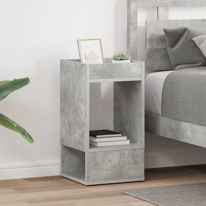 vidaXL Beistelltisch 2 pcs Beton Grau 30 x 30 x 56 cm Holzwerkstoff