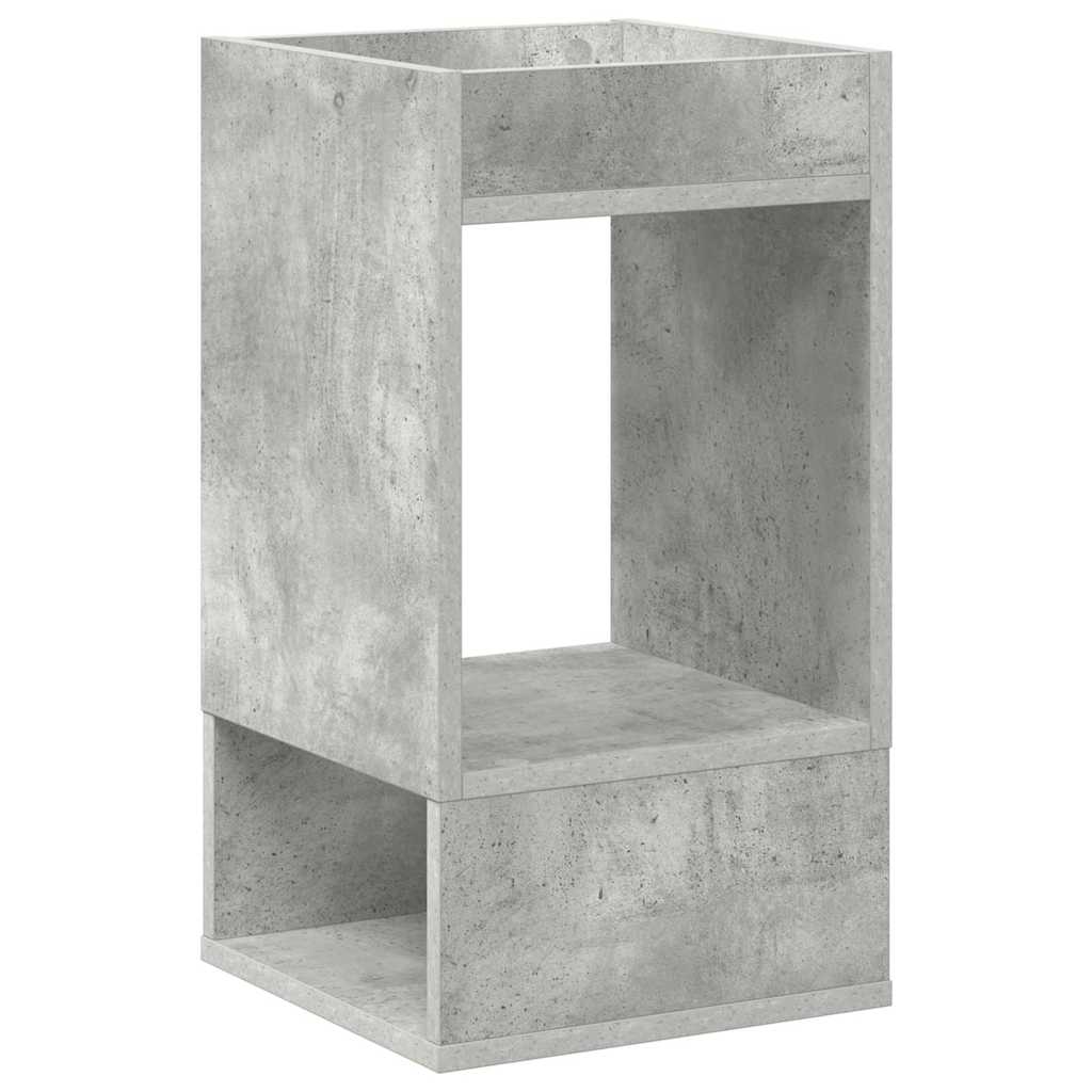 vidaXL Beistelltisch 2 pcs Beton Grau 30 x 30 x 56 cm Holzwerkstoff