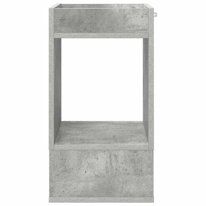 vidaXL Beistelltisch 2 pcs Beton Grau 30 x 30 x 56 cm Holzwerkstoff