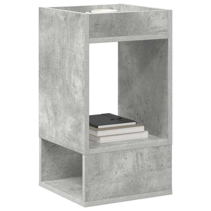 vidaXL Beistelltisch 2 pcs Beton Grau 30 x 30 x 56 cm Holzwerkstoff