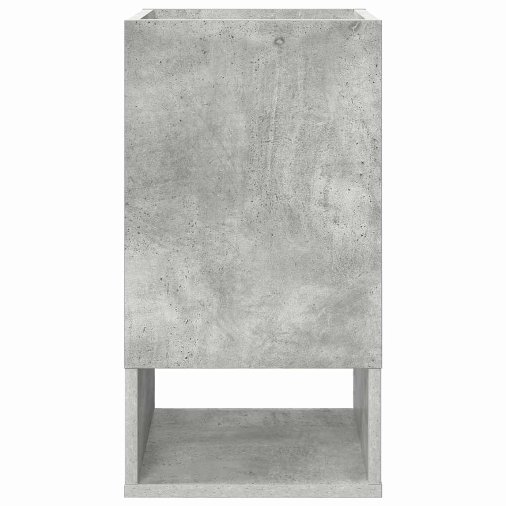 vidaXL Beistelltisch 2 pcs Beton Grau 30 x 30 x 56 cm Holzwerkstoff