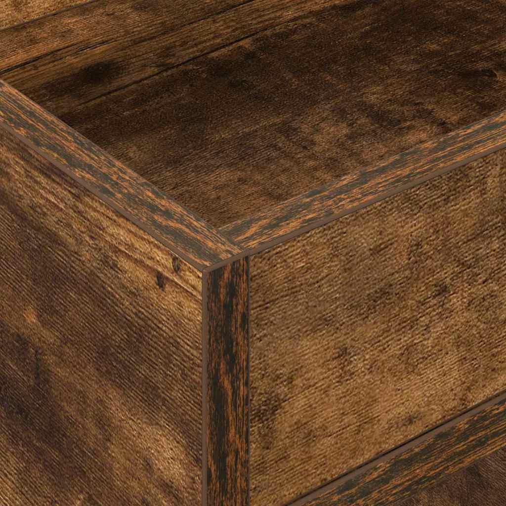 vidaXL Beistelltisch Geräucherte Eiche 30 x 30 x 56 cm Holzwerkstoff