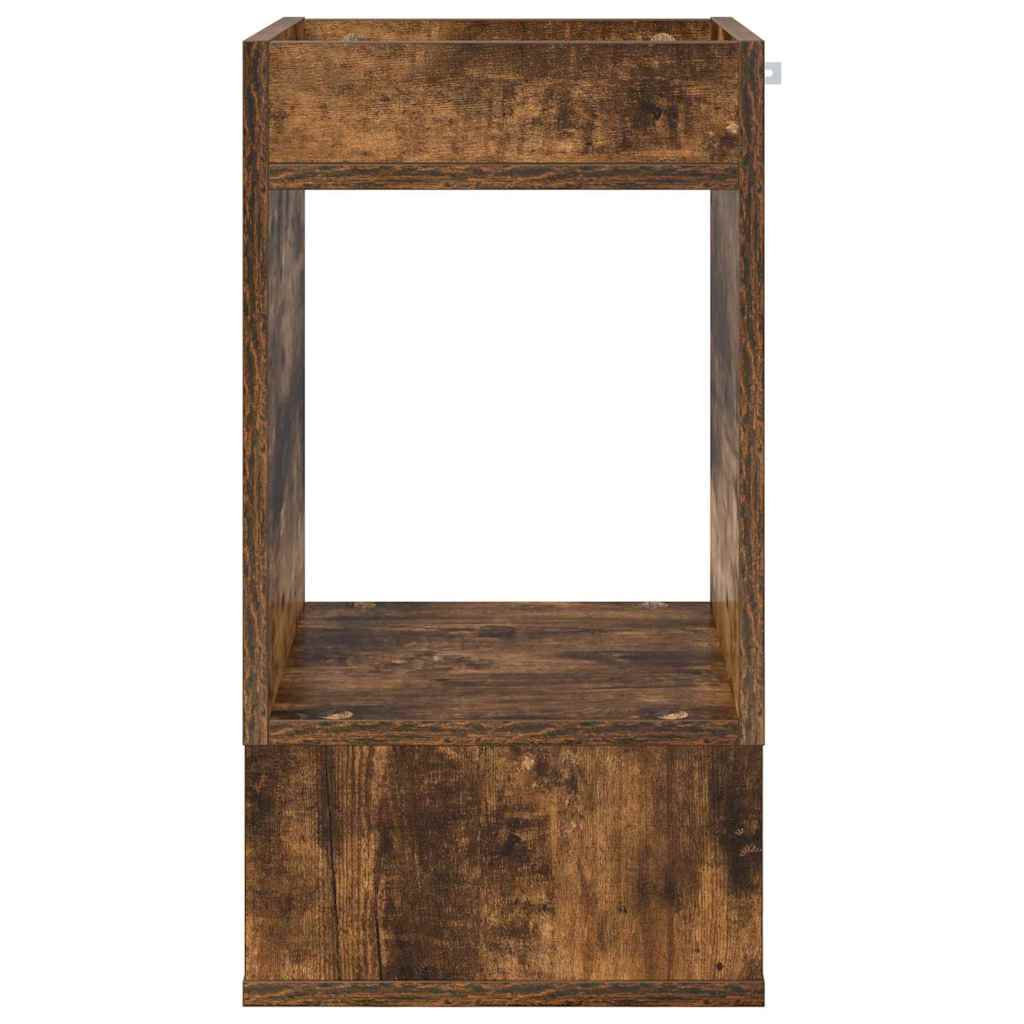vidaXL Beistelltisch Geräucherte Eiche 30 x 30 x 56 cm Holzwerkstoff