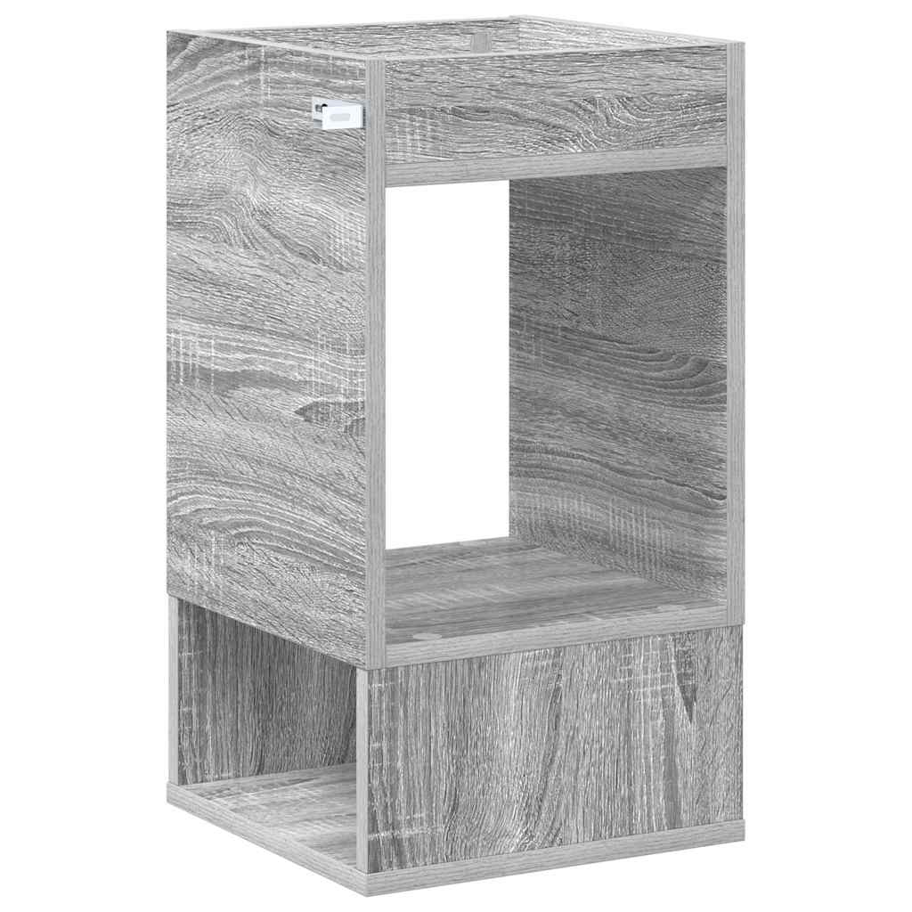 vidaXL Beistelltisch 2 pcs Graues Sonoma 30 x 30 x 56 cm Holzwerkstoff