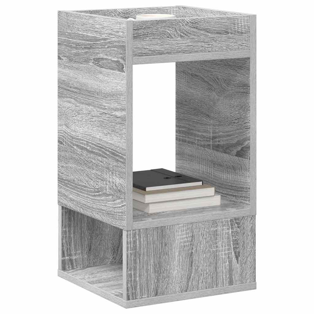 vidaXL Beistelltisch 2 pcs Graues Sonoma 30 x 30 x 56 cm Holzwerkstoff