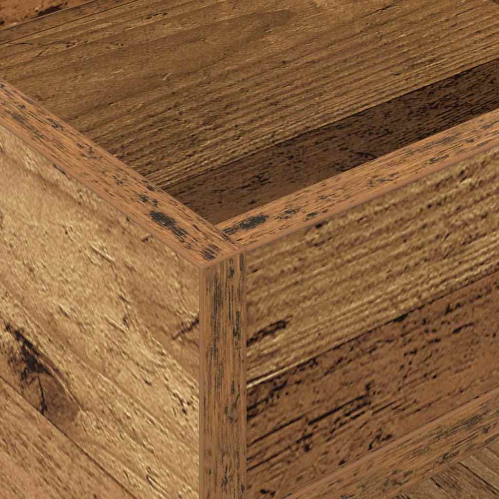 vidaXL Beistelltisch Altholz 30 x 30 x 56 cm Holzwerkstoff