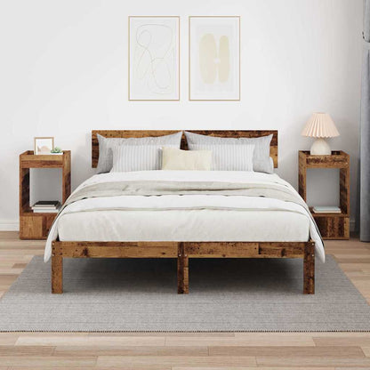 Beistelltisch 2 pcs Altholz 30 x 30 x 56 cm Holzwerkstoff