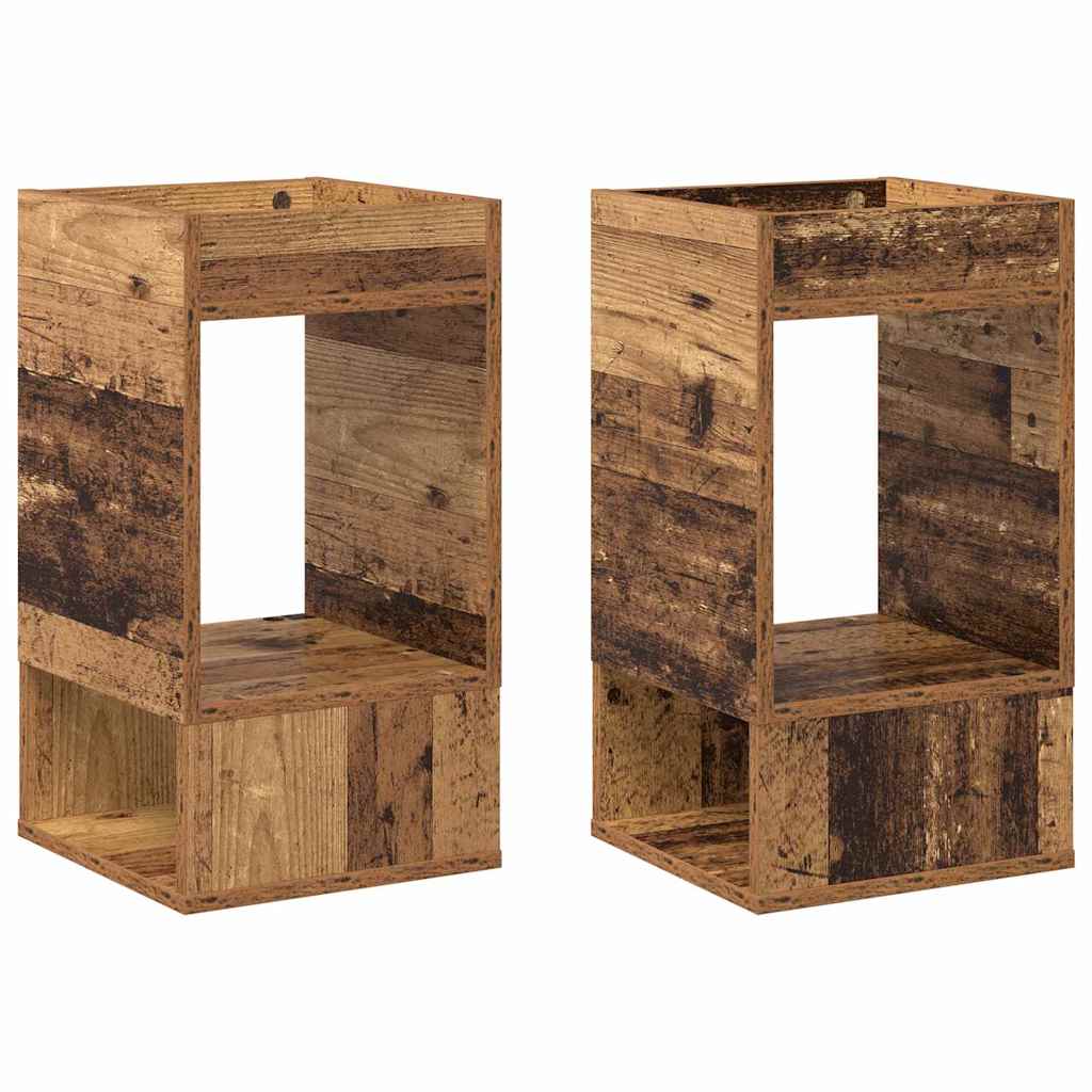 Beistelltisch 2 pcs Altholz 30 x 30 x 56 cm Holzwerkstoff