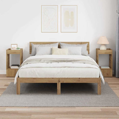 vidaXL Beistelltisch 2 pcs Artisan-Eiche 30 x 30 x 56 cm Holzwerkstoff