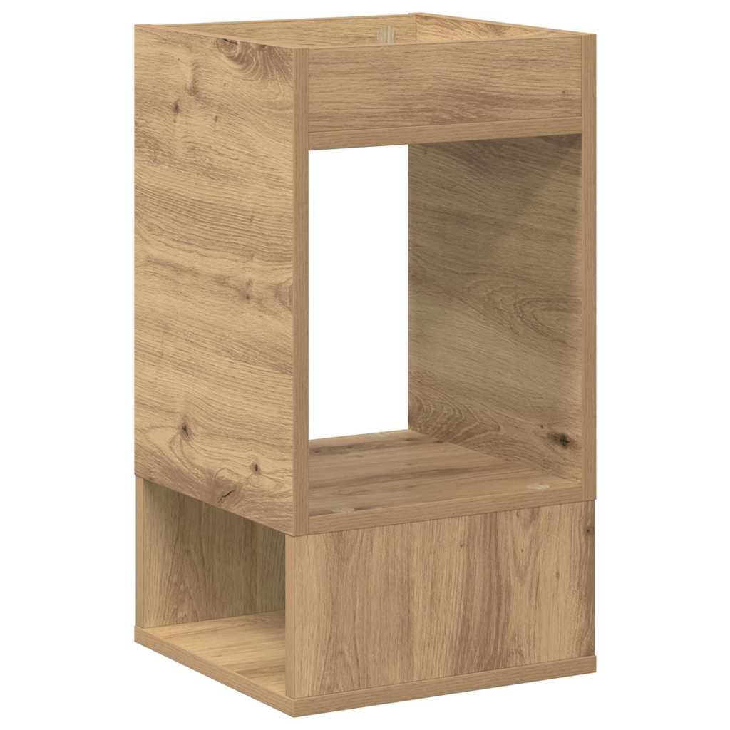 vidaXL Beistelltisch 2 pcs Artisan-Eiche 30 x 30 x 56 cm Holzwerkstoff