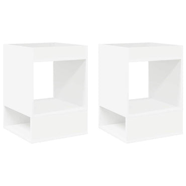 vidaXL Beistelltisch 2 pcs Weiß 40 x 40 x 56 cm Holzwerkstoff