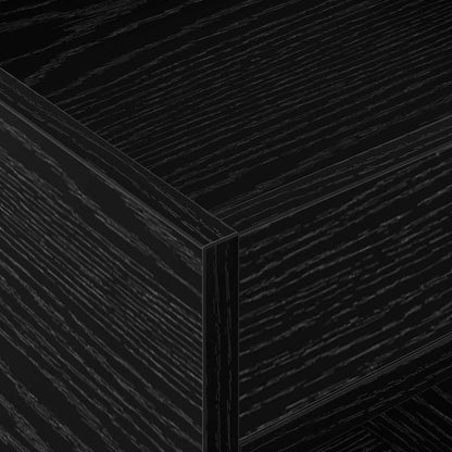 vidaXL Beistelltisch Schwarz Eichen-Optik 40 x 40 x 56 cm
