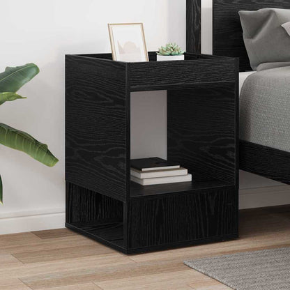vidaXL Beistelltisch Schwarz Eichen-Optik 40 x 40 x 56 cm