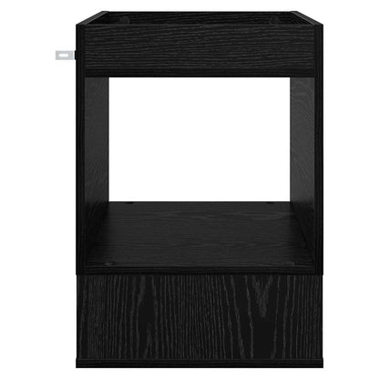 vidaXL Beistelltisch Schwarz Eichen-Optik 40 x 40 x 56 cm