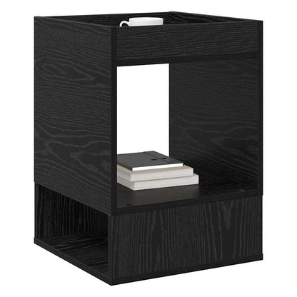vidaXL Beistelltisch 2 pcs Schwarz Eichen-Optik 40 x 40 x 56 cm