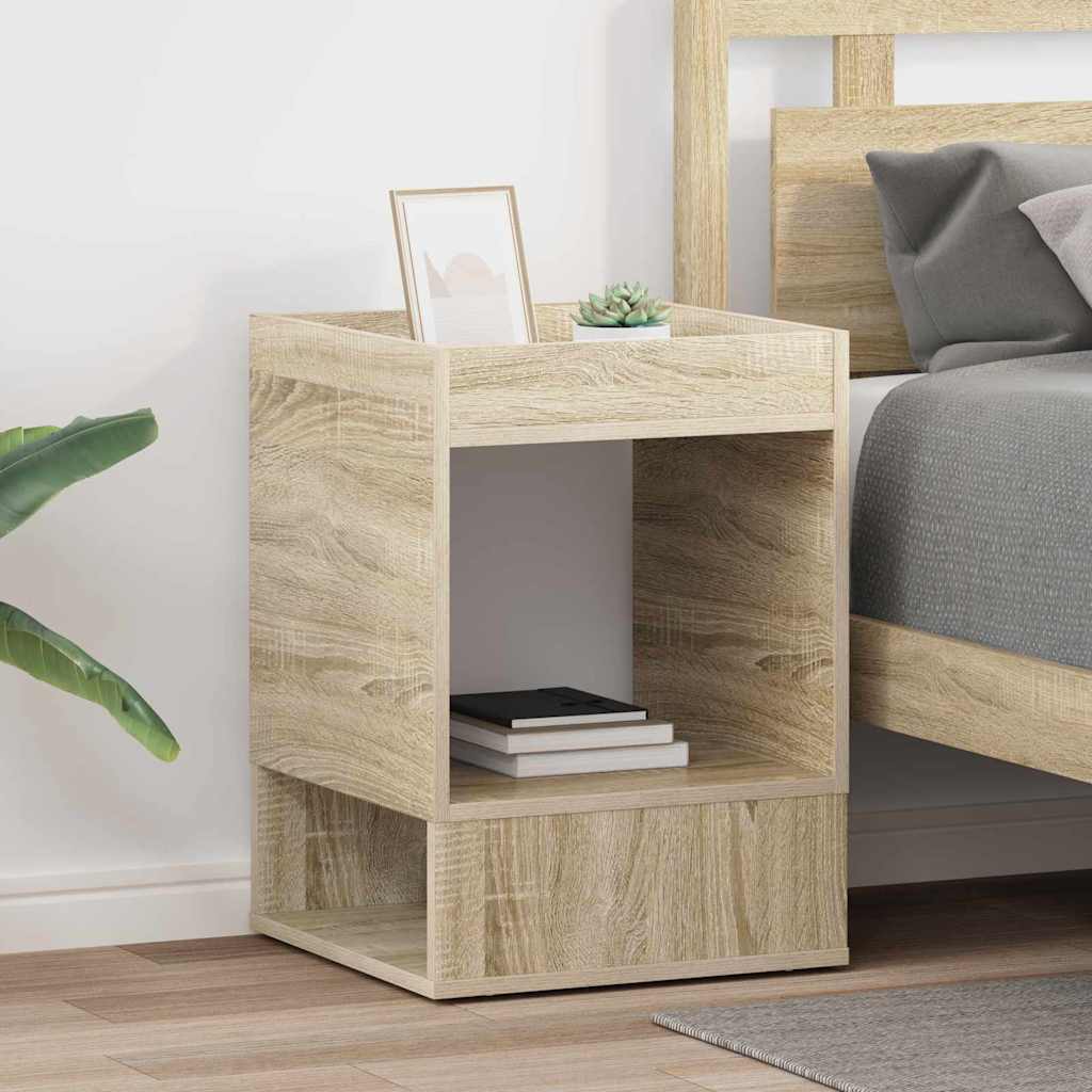 vidaXL Beistelltisch 2 pcs Sonoma-Eiche 40 x 40 x 56 cm Holzwerkstoff
