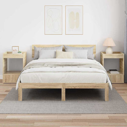 vidaXL Beistelltisch 2 pcs Sonoma-Eiche 40 x 40 x 56 cm Holzwerkstoff